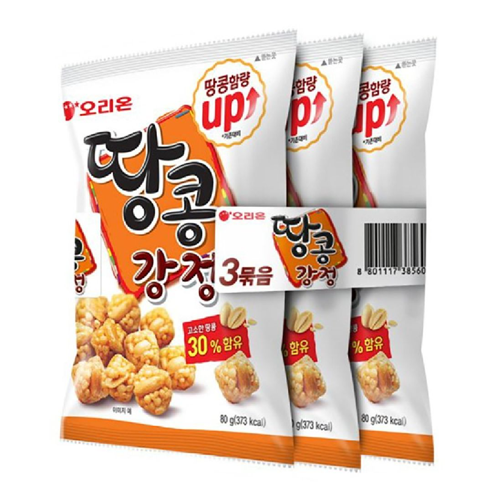 오리온)땅콩강정3번들 3P